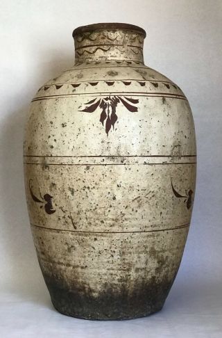 Large Antique Chinese Cizhou Pottery Vase Jar Yuan Dynasty 53.  34 cm 4