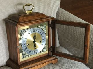 Vintage Howard Miller 340 - 020 2 Jeweled Movement Mantle Clock W Germany