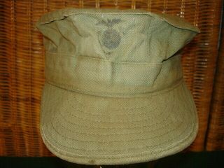 Wwii Marine Corps P1944 Hbt Cover [utility Cap]