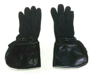 Wwii Ww2 Italian Fascist Youth Mvsn Black Gloves Pair