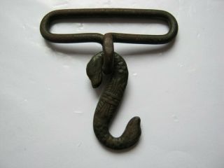 Old Vintage Relics Parts Of British Army - Snake And Buckle - Dagger Hanger Ww1