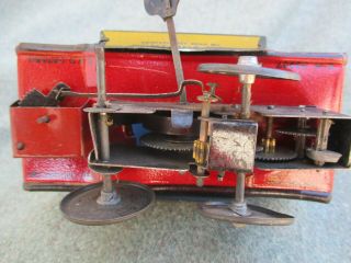 VINTAGE 1922 GERMANY TOONERVILLE TROLLEY TIN WIND - UP TOY 10