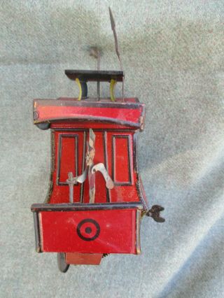 VINTAGE 1922 GERMANY TOONERVILLE TROLLEY TIN WIND - UP TOY 2