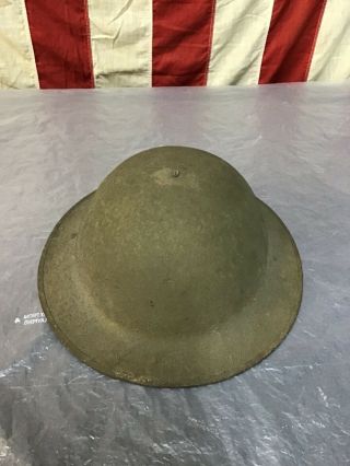 World War One U.  S.  Army M1917 Steel Combat Helmet With Linear