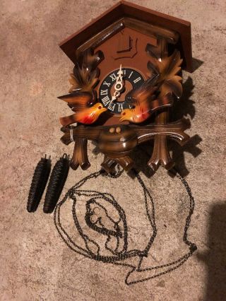 Vintage Whip - Poor - Will Antique Coo Coo Clock.  Germany No Markings