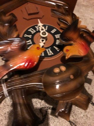 Vintage Whip - poor - will Antique Coo coo Clock.  Germany No Markings 5