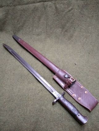 WW1 BRITISH Pattern 1907 BAYONET Made By Sanderson 1918 2