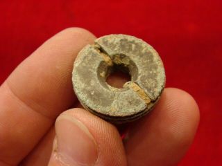 RARE CONFEDERATE BORMANN FUSE UNDERPLUG.  SELMA SLOTTED TYPE.  CIVIL WAR ARTILLERY 4