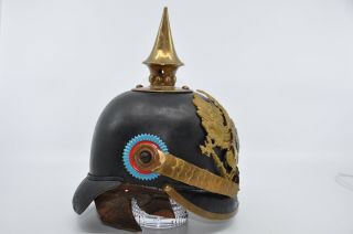 WW1 German Spike Helmet Prussian Pickelhaube Oldenberg 1867 3