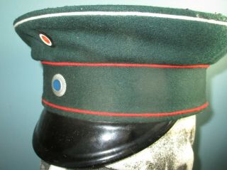 Named Bayern German Ww1 Visor Cap Hat Mutze Kradche Helmet Shako Kepi