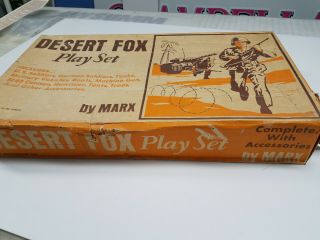 Marx Desert Fox 4178mo Playset In O.  B.  100 Complete Rare 1972 W/