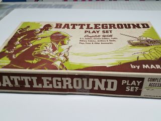 Marx 4757mo Battleground Playset Complete In O.  B.  Rare