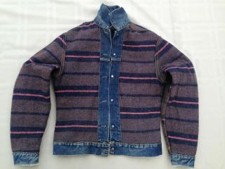 LEVIS 557XX TYPE III 3 BIG E JEAN JACKET TROY BLANKET WOOL 1960S LEVI’S 501 17 8