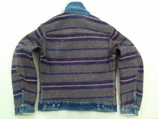 LEVIS 557XX TYPE III 3 BIG E JEAN JACKET TROY BLANKET WOOL 1960S LEVI’S 501 17 9