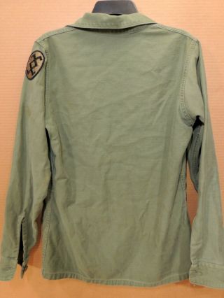 Vintage U.  S.  Army Field Coat Jacket Shirt Vietnam Korean Military Patch Small