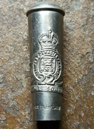 Ww1 Ww2 Cef 22nd Regiment Canadien Francais Swagger Stick Top
