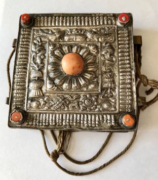 20th Century Antique Tibetan Gau Amulet Box