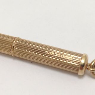 Antiques Vintage British Hallmark 9ct S.  J.  R.  375 Yellow Gold Twist Toothpick 6