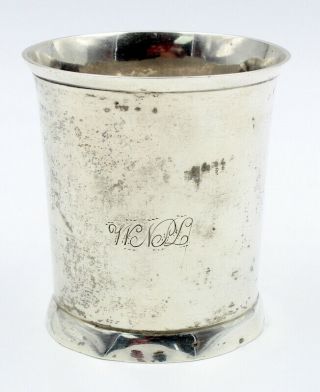 Antique 1800s J.  M.  Smith Sterling Silver Cup,  9073
