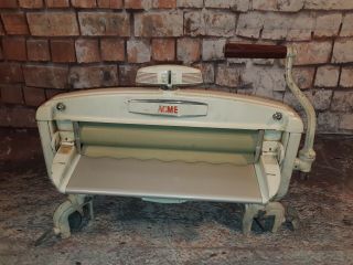 Vintage Retro 1950s Acme Mangle Wringer Clamp On Clothes Dryer Car Wash Camping