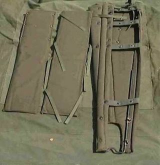 Military Medic Splint Wrap Around Leg,  Arm,  Back And Neck Vintage -