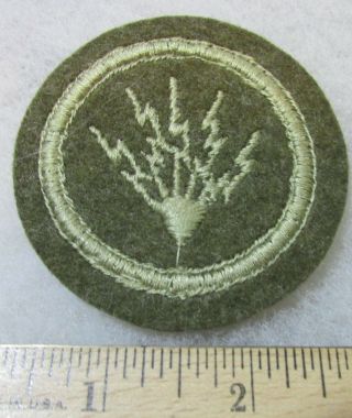 Rare Coast Artillery Casement Electrician Patch - Wool