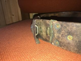 Authentic Antique German WWI Gott Mit Uns Army Military Buckle Leather Belt 1914 6