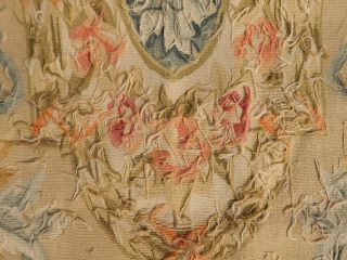 Huge Antique Hand Made French Design Wool Aubusson Rug 412X325cm (X620) 11