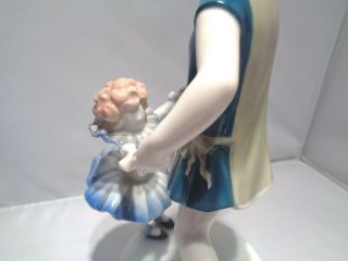 RARE Rosenthal Dancing Girl with Doll Figurine Selb - Bavaria 1004 8