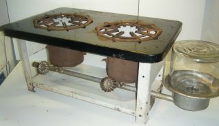 Antique Collectible Kerosene 2 Burner Cooking Stove United Stove Company Savoil