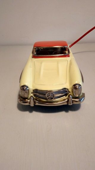 RARE 60´s TIN BATTERY OP MERCEDES BENZ 300 SL NOMURA T.  N.  W/ REMOTE 4