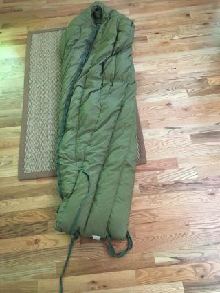 1951 Us Military M - 1949 Down - Filled Mummy Style Mountain Sleeping Bag Size Large