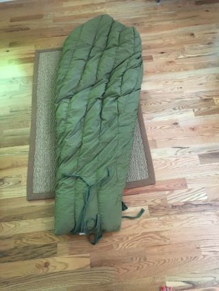 1951 US Military M - 1949 Down - filled Mummy Style Mountain Sleeping Bag Size Large 8