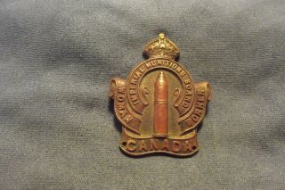 Ww I Cef Badge To The Imperial Munitions Board Woman Worker Serial 12213