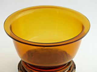 19th C.  Antique Chinese Peking Amber Glass Monochrome Bowl Qing Dynasty 2