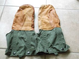 Us Military M - 1949 Arctic Mittens W/ No Liner Size Medium