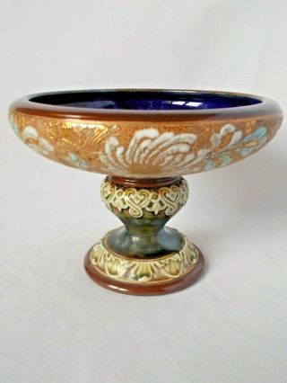 Rare Royal Doulton Lambeth Stoneware Chine Tazza 1897 - 1902