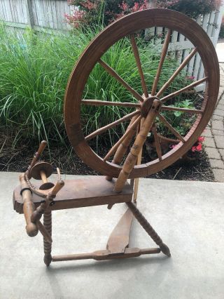 Antique Spinning Wheel Early