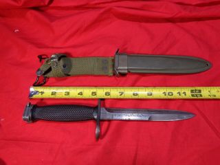 Vintage Ww2 Military Bayonet Fighting Knife 11