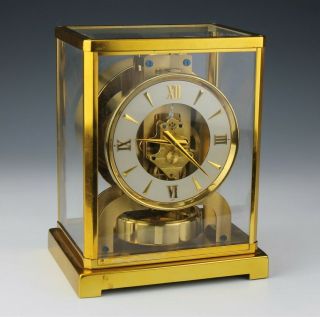 Vintage Jaeger Lecoultre Atmos Swiss 15 Jewels Perpetual 90236 Mantle Clock Sam