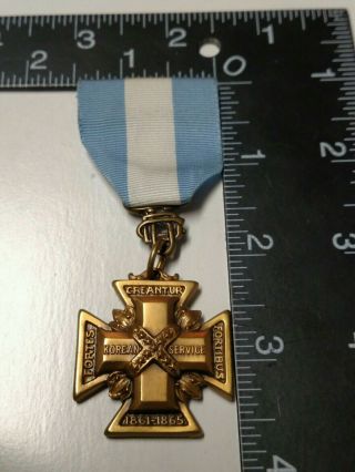 United Daughters Of The Confederacy Korean War Service Medal