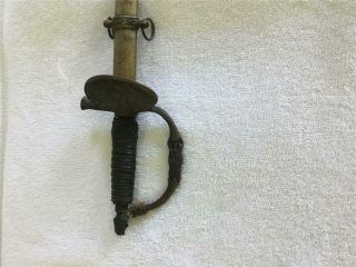 VINTAGE CIVIL WAR OFFICER ' S DRESS SWORD RESTORATION - PARTS MARKED GERMANY 2