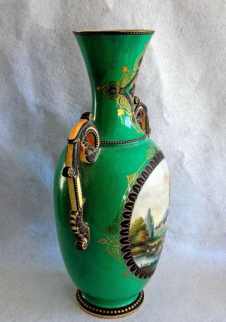 Stunning 19th C.  Continental Hand Painted Portrait Vase. 11