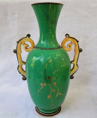 Stunning 19th C.  Continental Hand Painted Portrait Vase. 9