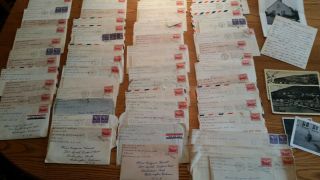 (60) 1951 Us Army Letters From Soldier To Girlfriend,  Germany To Delaware,  Mash