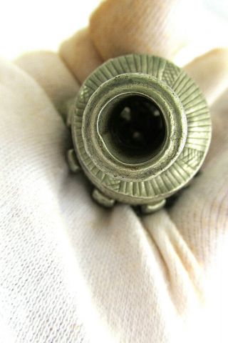 Ancient Viking - Age Medieval Pagan SILVER nine - BELL AMULET PENDANT 12