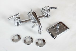 antique faucet kitchen sink | chicago vtg mixing faucet shower victorian deco 10