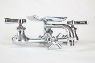 Antique Faucet Kitchen Sink | Chicago Vtg Mixing Faucet Shower Victorian Deco