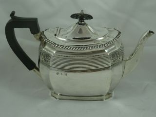 Late Victorian,  Solid Silver Tea Pot,  1899,  588gm