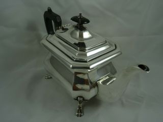 QUALITY ART DECO,  solid silver TEA POT,  1922,  737gm 2